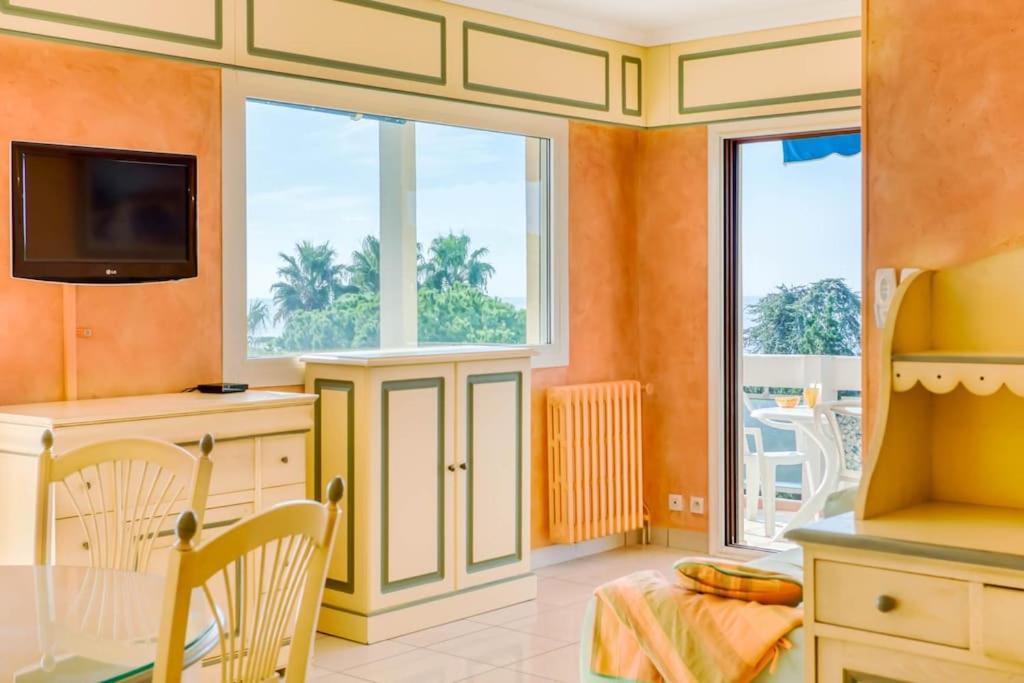 A6- 2 Bdr Incredible Sea View - Ac, Garage & Terrace Antibes Exterior foto