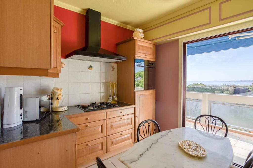 A6- 2 Bdr Incredible Sea View - Ac, Garage & Terrace Antibes Exterior foto