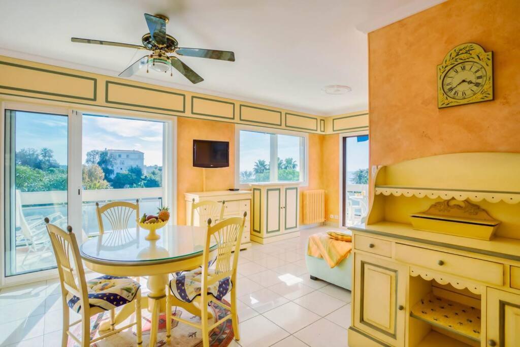 A6- 2 Bdr Incredible Sea View - Ac, Garage & Terrace Antibes Exterior foto