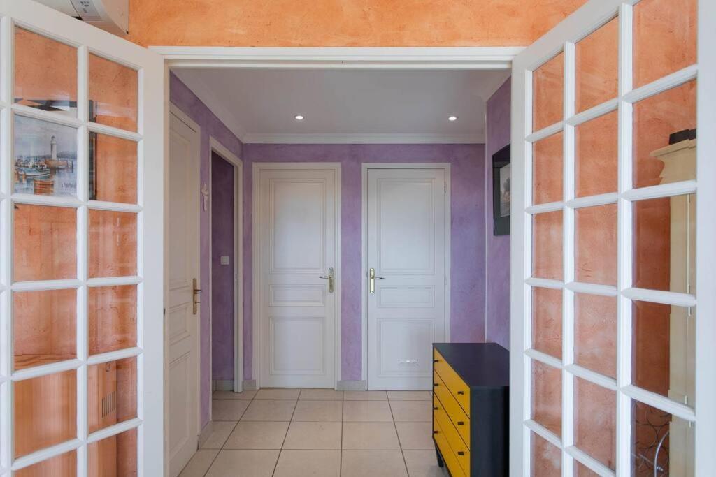 A6- 2 Bdr Incredible Sea View - Ac, Garage & Terrace Antibes Exterior foto