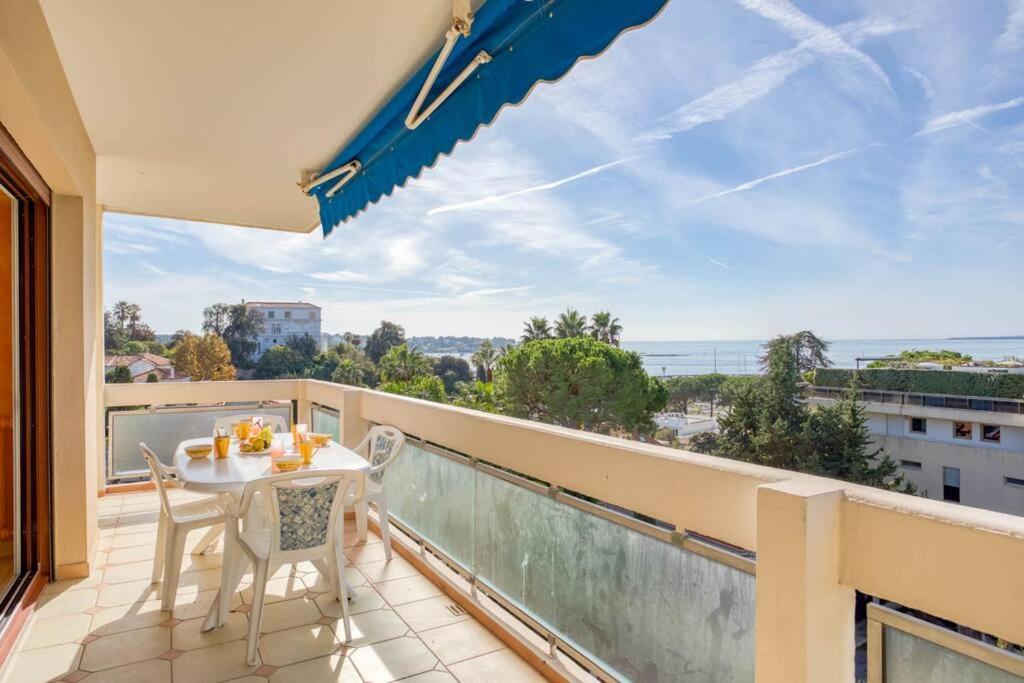 A6- 2 Bdr Incredible Sea View - Ac, Garage & Terrace Antibes Exterior foto